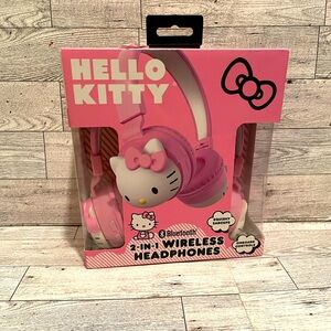 Hello Kitty Bluetooth 2- In -1 Wireless Headphones  New in Box